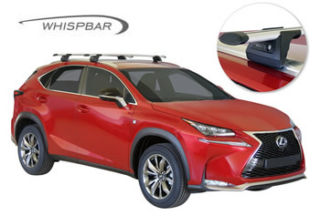 Yakima Whispbar roof racks Lexus NX